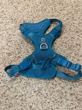 Teal Padded Dog Harness - Adjustable No-Pull Vest